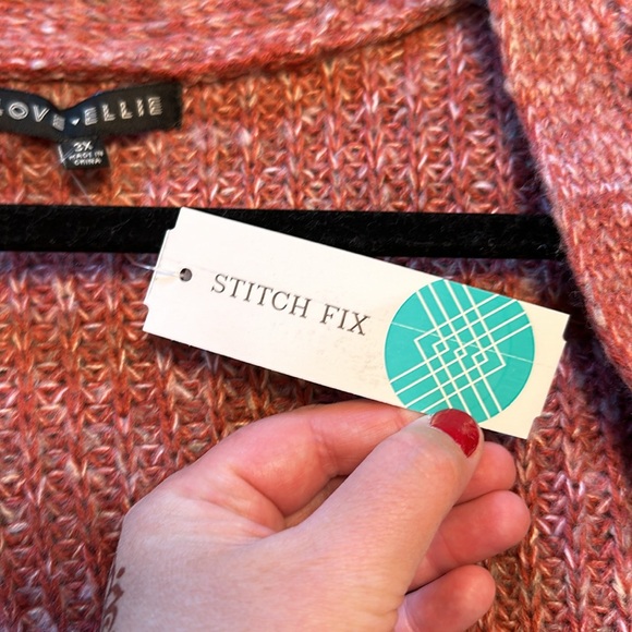 Women's Rust Cardigan Sweater - Picture 4 of 7